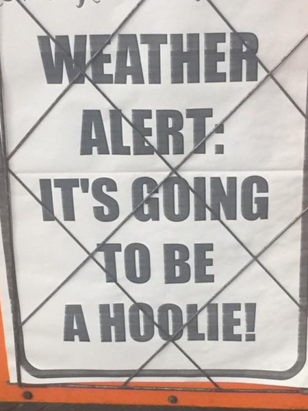Describe the weather in your local vernacular