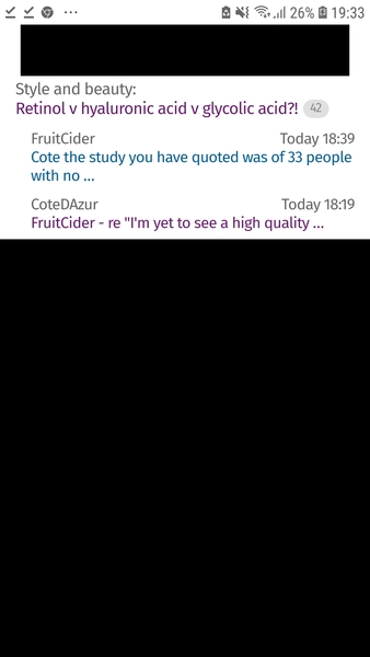 Black areas on mobile