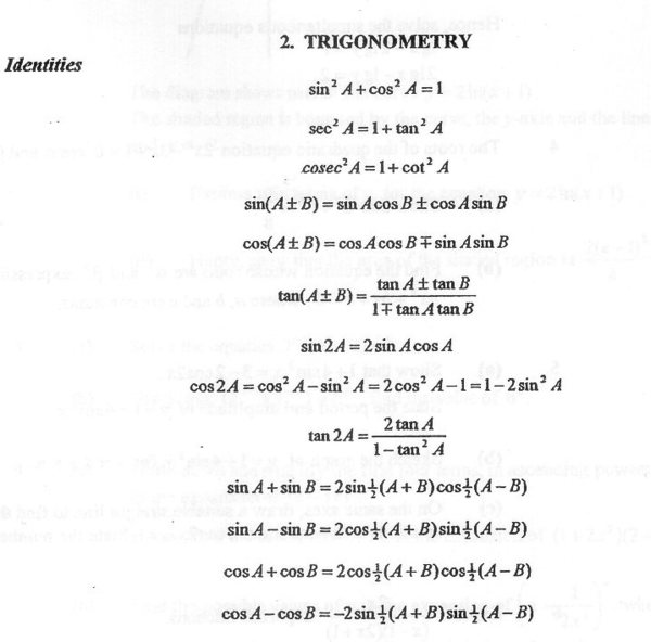 Maths teacher -trig identities