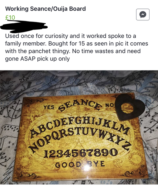 To start another Facebook selling thread, because this one is just too good not to share?