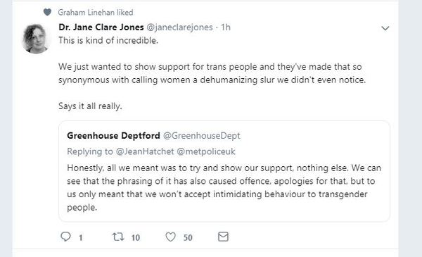 Cafe in Deptford banning women who say things they don’t like.