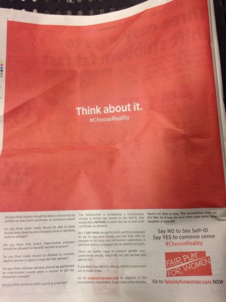 FPFW full page ad in the Metro!