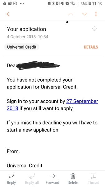 AIBU- another universal credit one