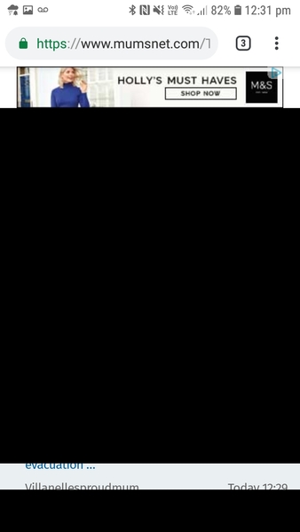 Black areas on mobile