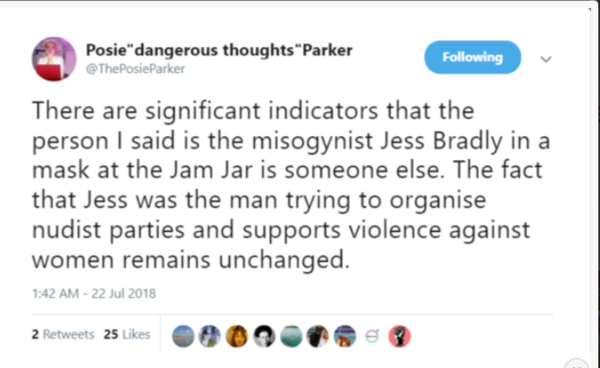 You couldn't make this up - Julie Bindle no platformed at @truth2powercafe