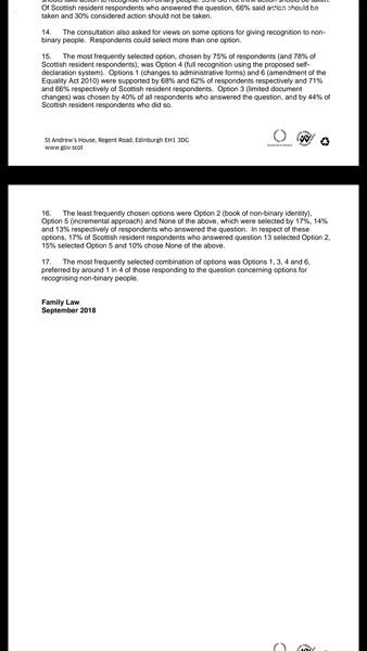 To ask why consultation on GRA in Scotland was not promoted more.