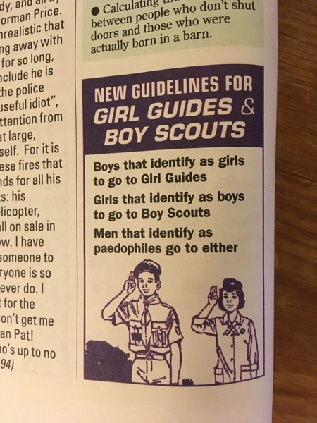 Girl Guides: Private Eye hits the nail on the head