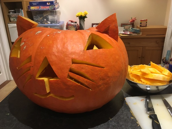 To ask what you're carving your pumpkins as?
