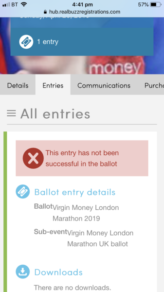 Anyone waiting on the London ballot?