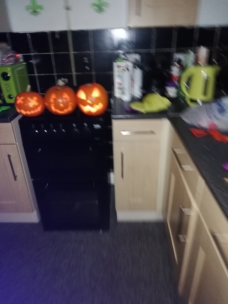 To ask what you're carving your pumpkins as?