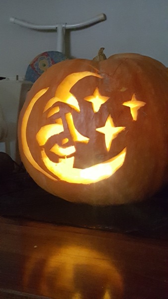 To ask what you're carving your pumpkins as?