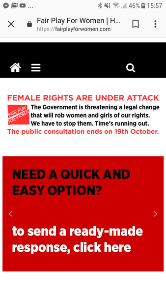 Why has fairplayforwomen.com disappeared?