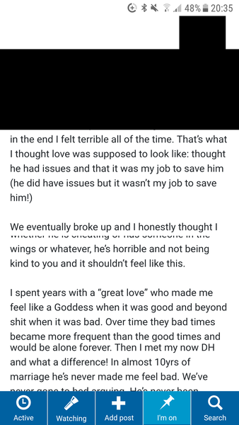 Black areas on mobile