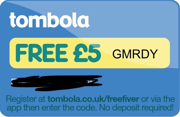 Tombola free £5 codes