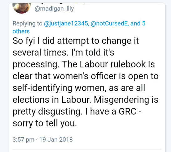 Lily Madigan tweets