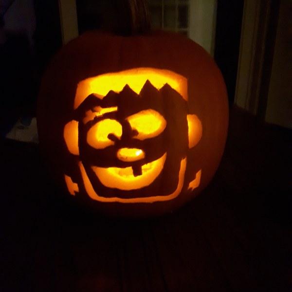 To ask what you're carving your pumpkins as?