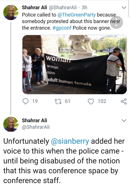 Police called to Green Party Conference