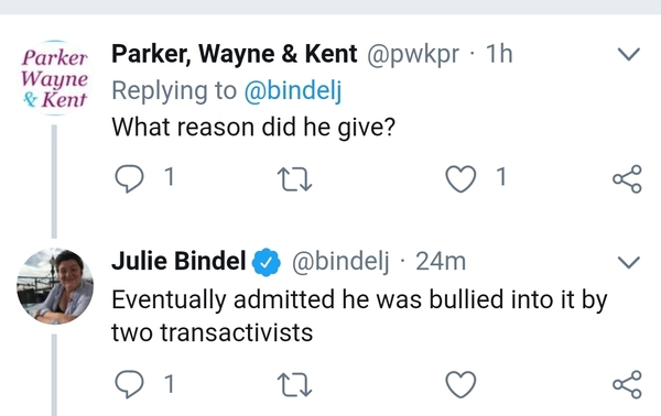 You couldn't make this up - Julie Bindle no platformed at @truth2powercafe