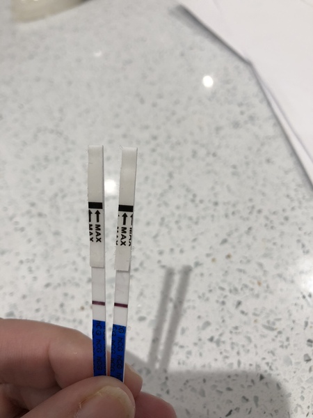 Wishful thinking or a a line (definitely a squinted)