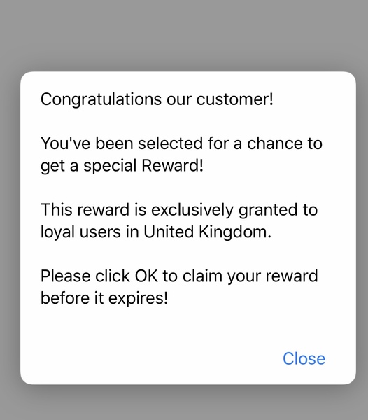 I’m gettimg a pop up when I click on some threads in Active