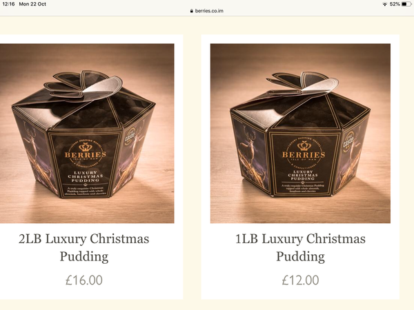 Decadent Christmas pudding