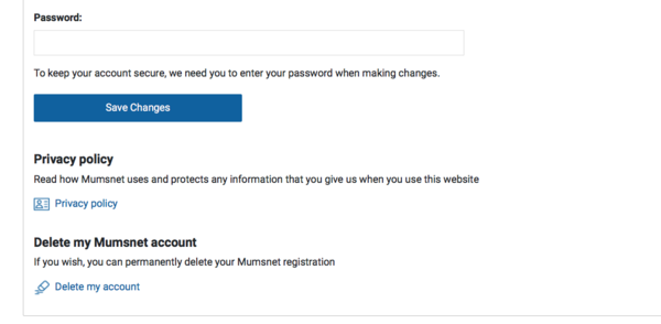 Want to delete my account
