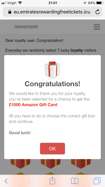 Keep getting redirected!