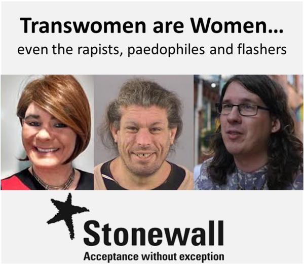 Ruth Hunt & Stonewall, "do not and will not acknowledge that there is a conflict between trans rights and ‘sex based women’s rights’