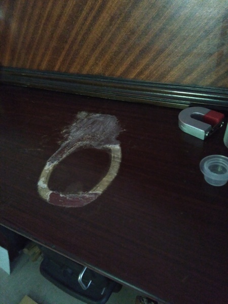 Help! Removing cleaning marks from mahogany fireplace
