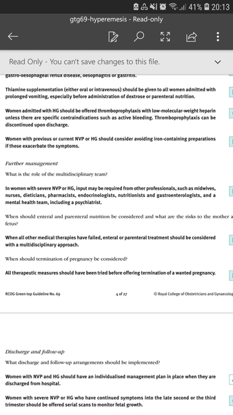 Hyperemesis Support