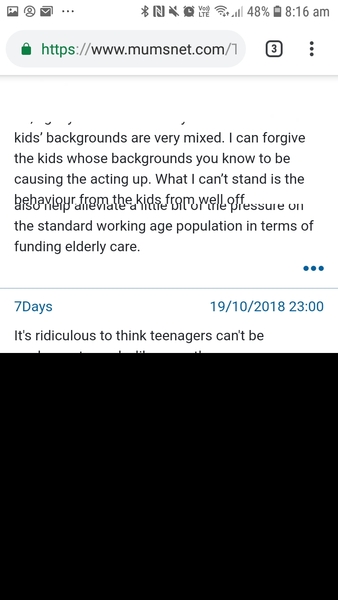 Black areas on mobile