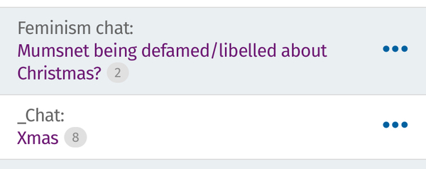Mumsnet being defamed/libelled about Christmas?
