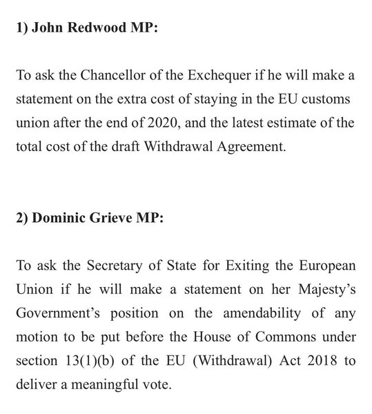 Westministenders: A Change of Mood