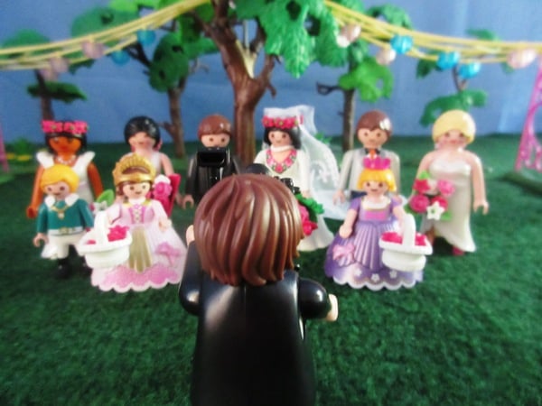 It will be the second Royal Wedding of the year for the Playmobil people in our house...
