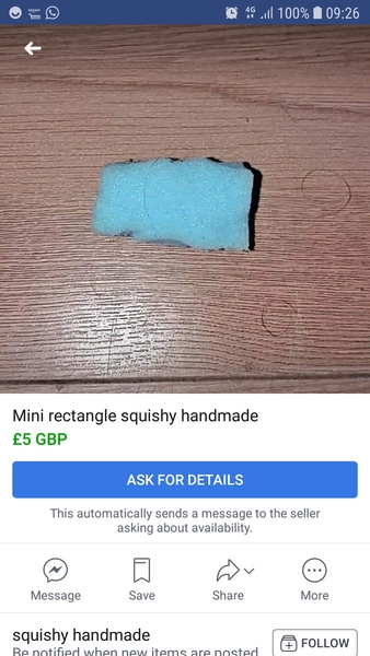 To start another Facebook selling thread, because this one is just too good not to share?