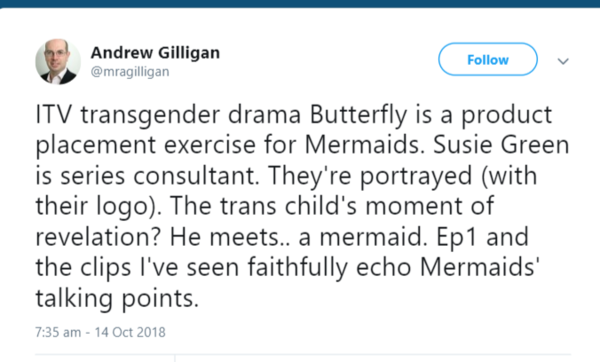Serious official criticism of Butterfly