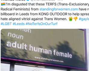 “LGBT advocate” has Leeds billboard removed
