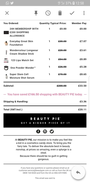 Read MNers reviews of BEAUTY PIE’s service and products