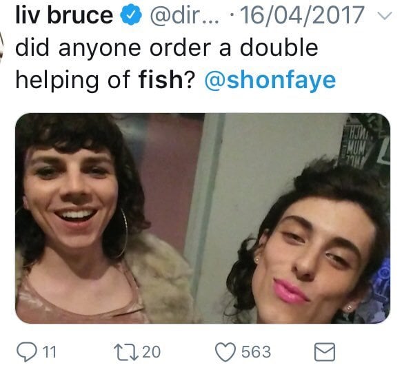 Jane Face, Aimee Challenor and Dr Harrop joking about women smelling of fish.