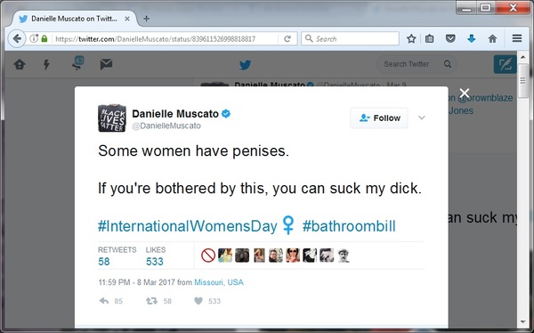 A startling bit of hypocrisy here