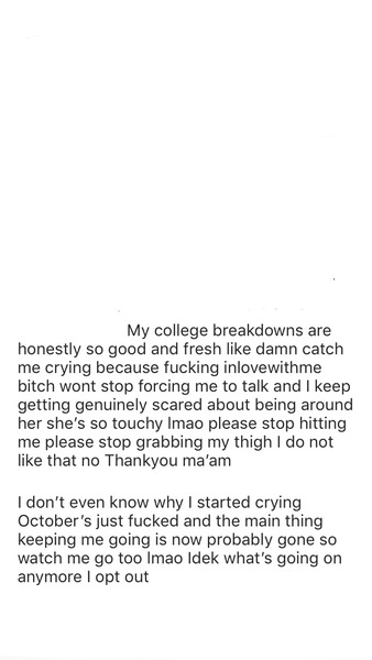 DD in tears over supposed best mate