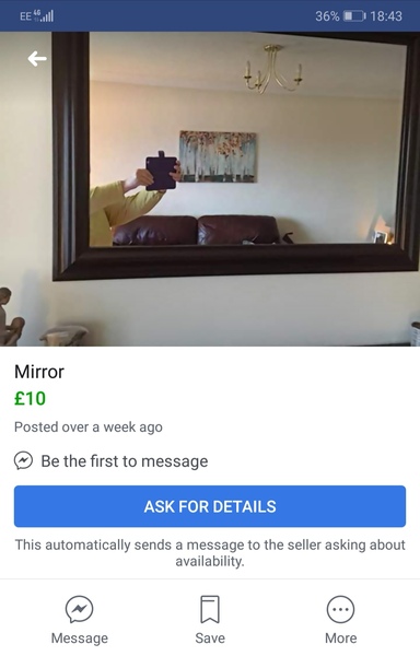 To start another Facebook selling thread, because this one is just too good not to share?