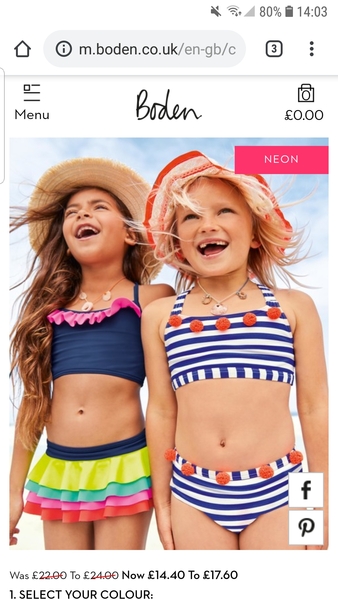 Age you'd allow a bikini?