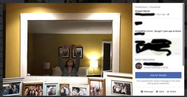 To start another Facebook selling thread, because this one is just too good not to share?