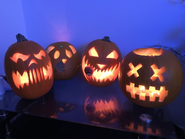 To ask what you're carving your pumpkins as?
