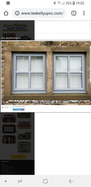 White or cream upvc window frames?