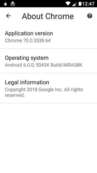 Black areas on mobile
