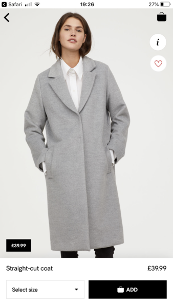 I need a warm, thin, smartish coat...
