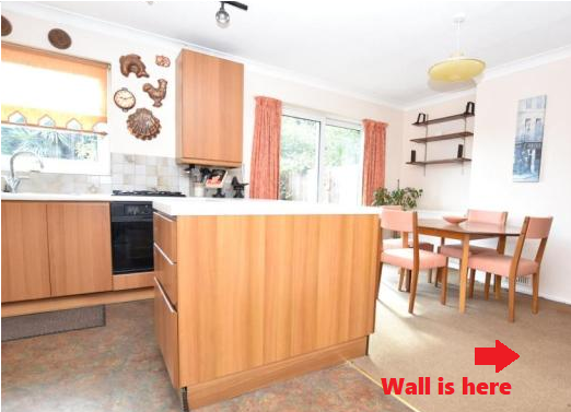 How much for breaking this wall? Photos and Floor plan attached