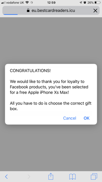 I’m gettimg a pop up when I click on some threads in Active